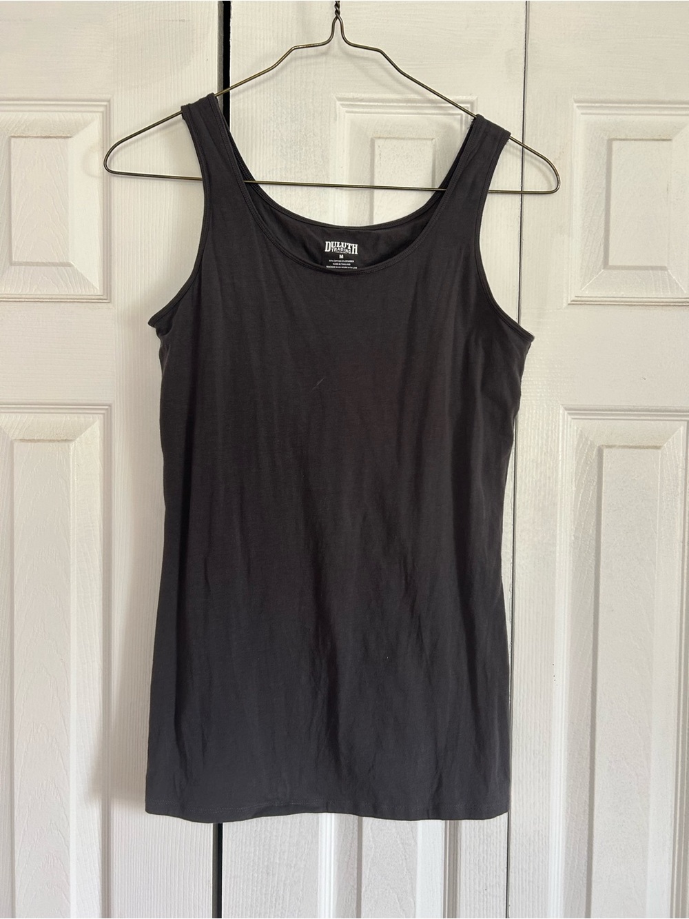 Duluth Trading Women's Charcoal Scoop Neck Tank Top